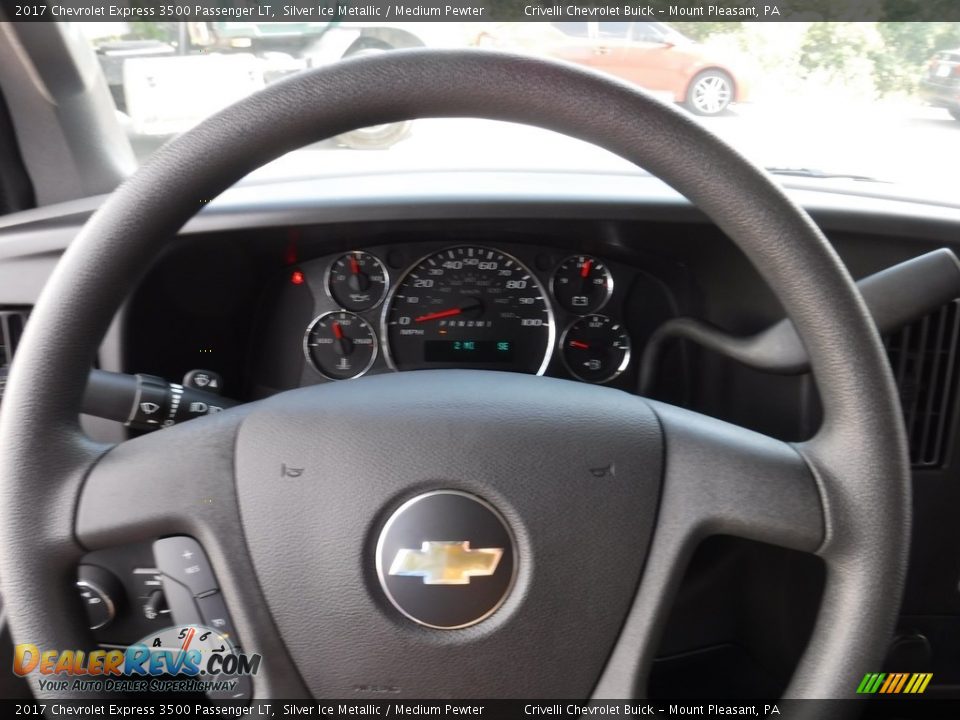 2017 Chevrolet Express 3500 Passenger LT Silver Ice Metallic / Medium Pewter Photo #14