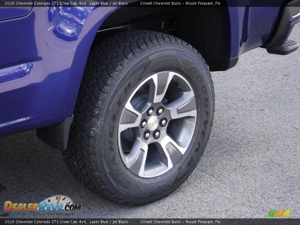 2016 Chevrolet Colorado Z71 Crew Cab 4x4 Laser Blue / Jet Black Photo #3