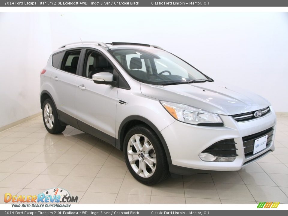 2014 Ford Escape Titanium 2.0L EcoBoost 4WD Ingot Silver / Charcoal Black Photo #1
