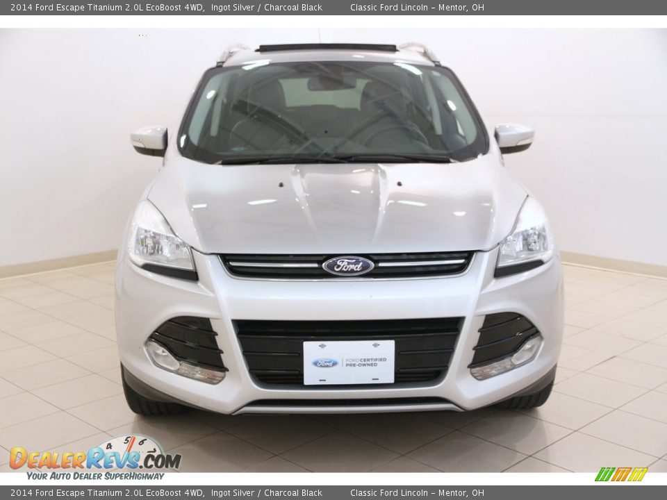 2014 Ford Escape Titanium 2.0L EcoBoost 4WD Ingot Silver / Charcoal Black Photo #2