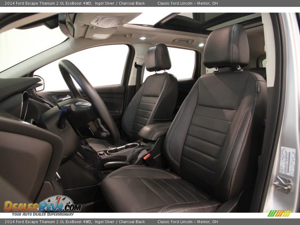 2014 Ford Escape Titanium 2.0L EcoBoost 4WD Ingot Silver / Charcoal Black Photo #5