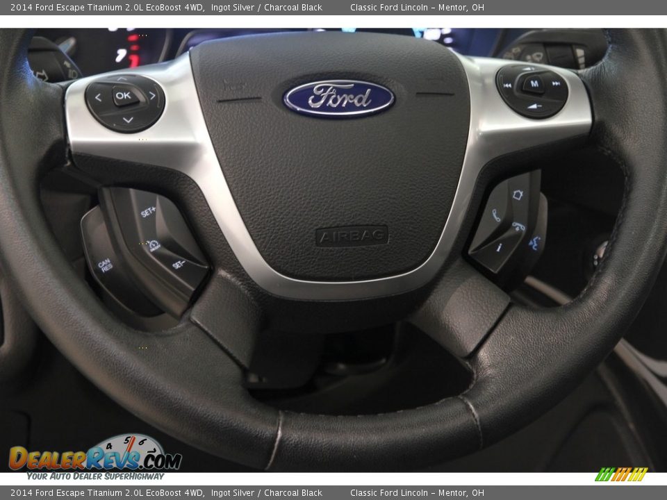 2014 Ford Escape Titanium 2.0L EcoBoost 4WD Ingot Silver / Charcoal Black Photo #6