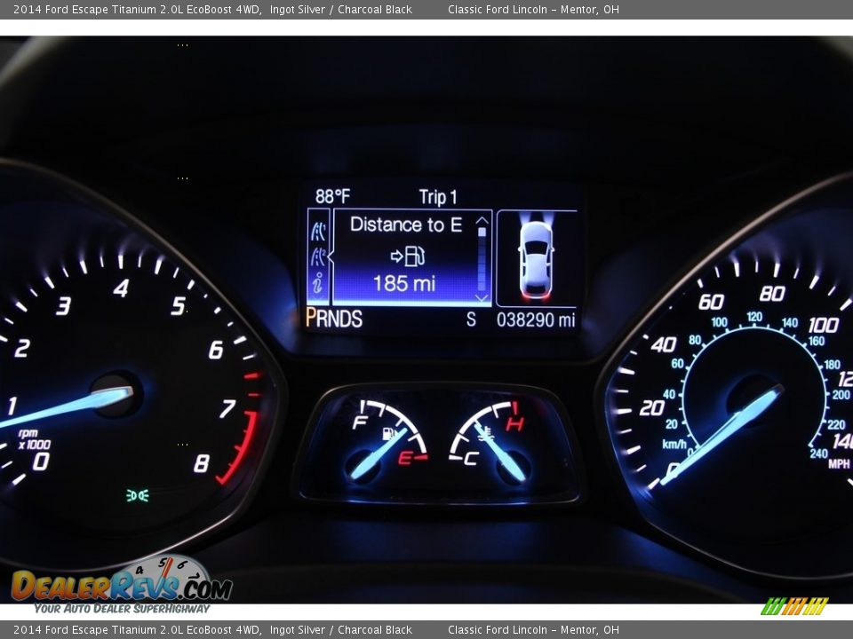 2014 Ford Escape Titanium 2.0L EcoBoost 4WD Ingot Silver / Charcoal Black Photo #7