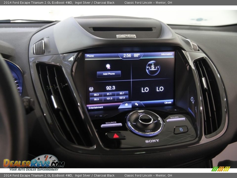 2014 Ford Escape Titanium 2.0L EcoBoost 4WD Ingot Silver / Charcoal Black Photo #8