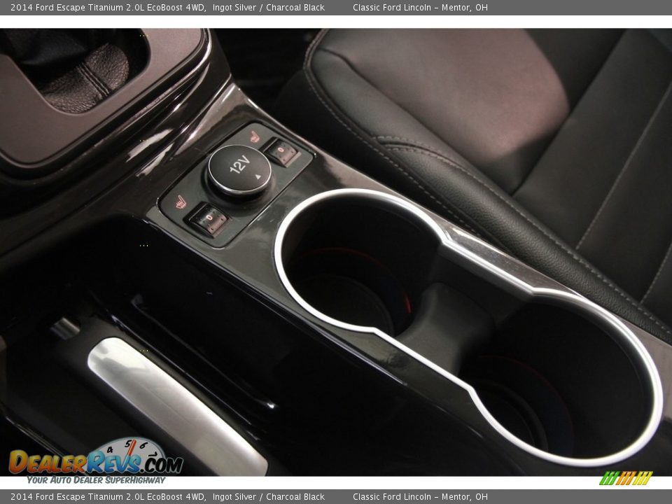 2014 Ford Escape Titanium 2.0L EcoBoost 4WD Ingot Silver / Charcoal Black Photo #10