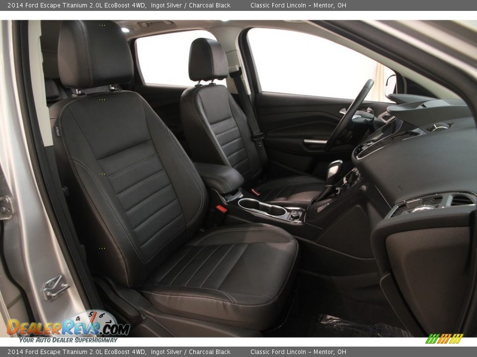 2014 Ford Escape Titanium 2.0L EcoBoost 4WD Ingot Silver / Charcoal Black Photo #11