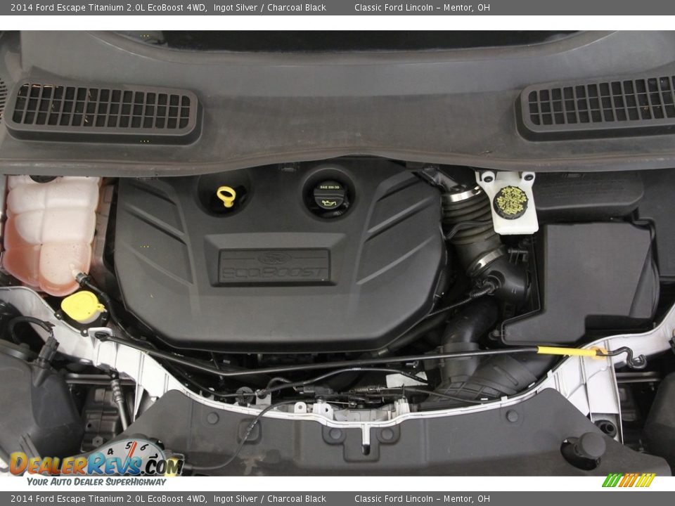 2014 Ford Escape Titanium 2.0L EcoBoost 4WD Ingot Silver / Charcoal Black Photo #15