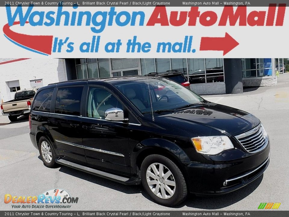 2011 Chrysler Town & Country Touring - L Brilliant Black Crystal Pearl / Black/Light Graystone Photo #1