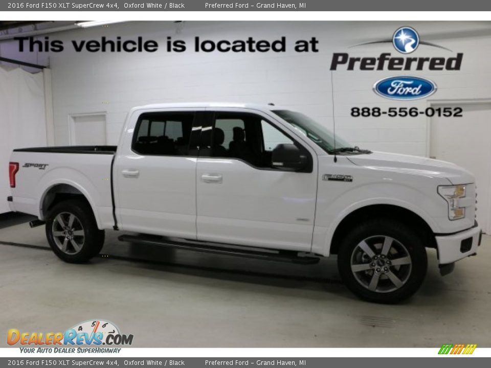 2016 Ford F150 XLT SuperCrew 4x4 Oxford White / Black Photo #1