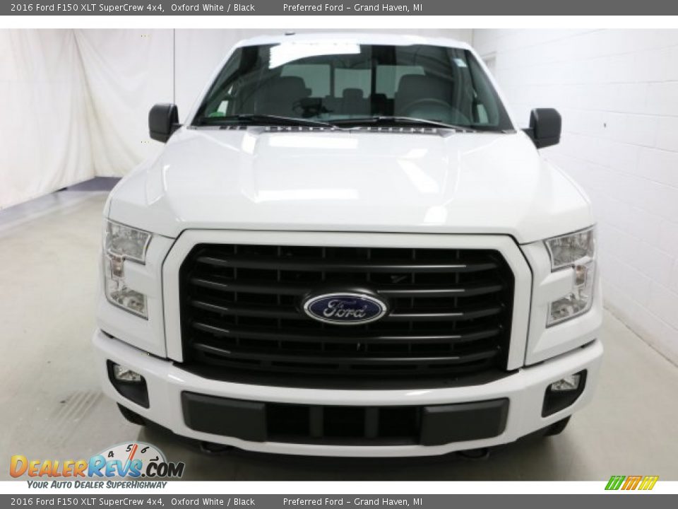 2016 Ford F150 XLT SuperCrew 4x4 Oxford White / Black Photo #7