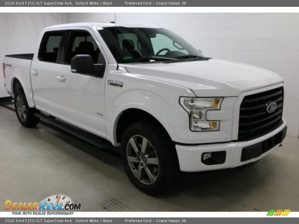 2016 Ford F150 XLT SuperCrew 4x4 Oxford White / Black Photo #8