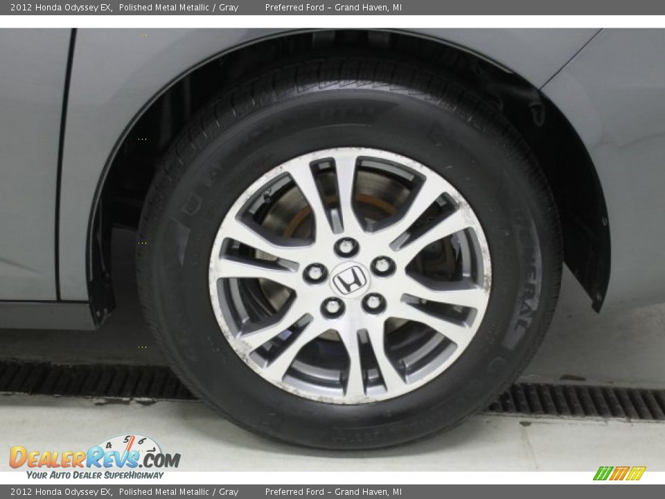 2012 Honda Odyssey EX Polished Metal Metallic / Gray Photo #35