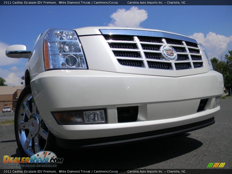 2011 Cadillac Escalade ESV Premium White Diamond Tricoat / Cashmere/Cocoa Photo #1