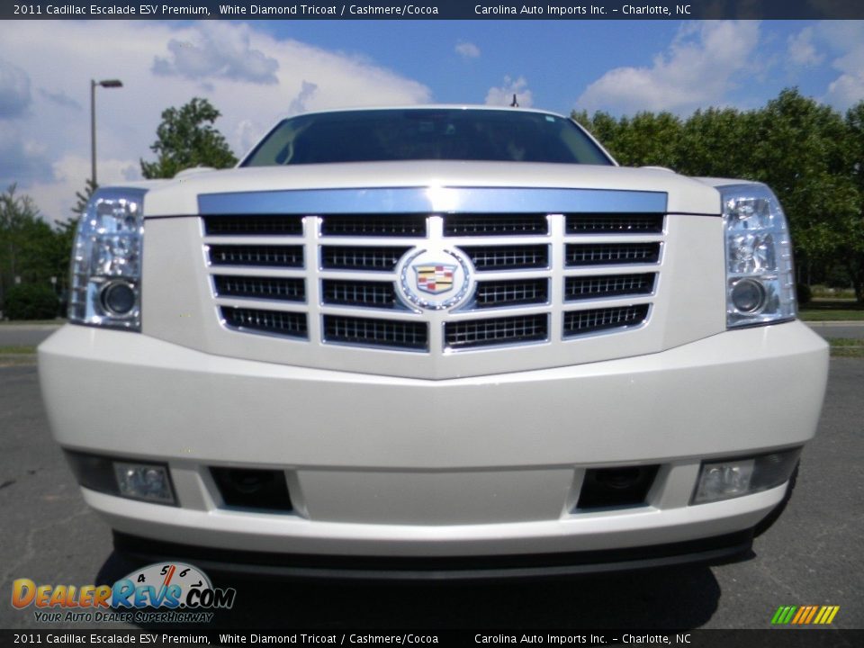 2011 Cadillac Escalade ESV Premium White Diamond Tricoat / Cashmere/Cocoa Photo #4