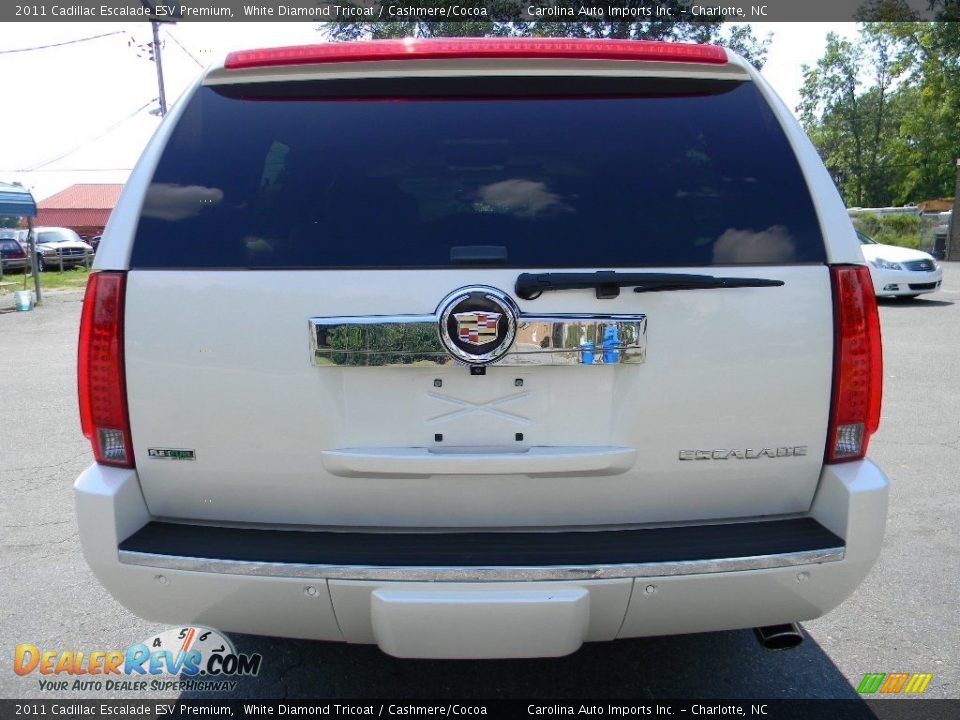 2011 Cadillac Escalade ESV Premium White Diamond Tricoat / Cashmere/Cocoa Photo #9