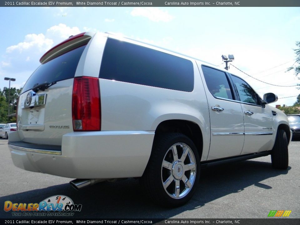 2011 Cadillac Escalade ESV Premium White Diamond Tricoat / Cashmere/Cocoa Photo #10