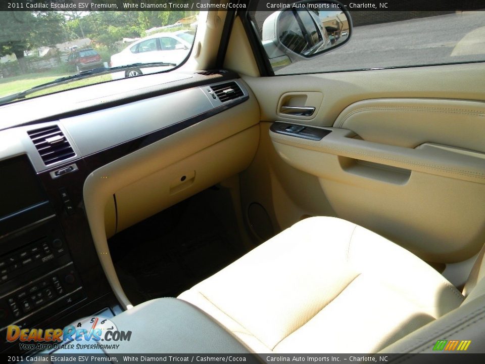 2011 Cadillac Escalade ESV Premium White Diamond Tricoat / Cashmere/Cocoa Photo #14