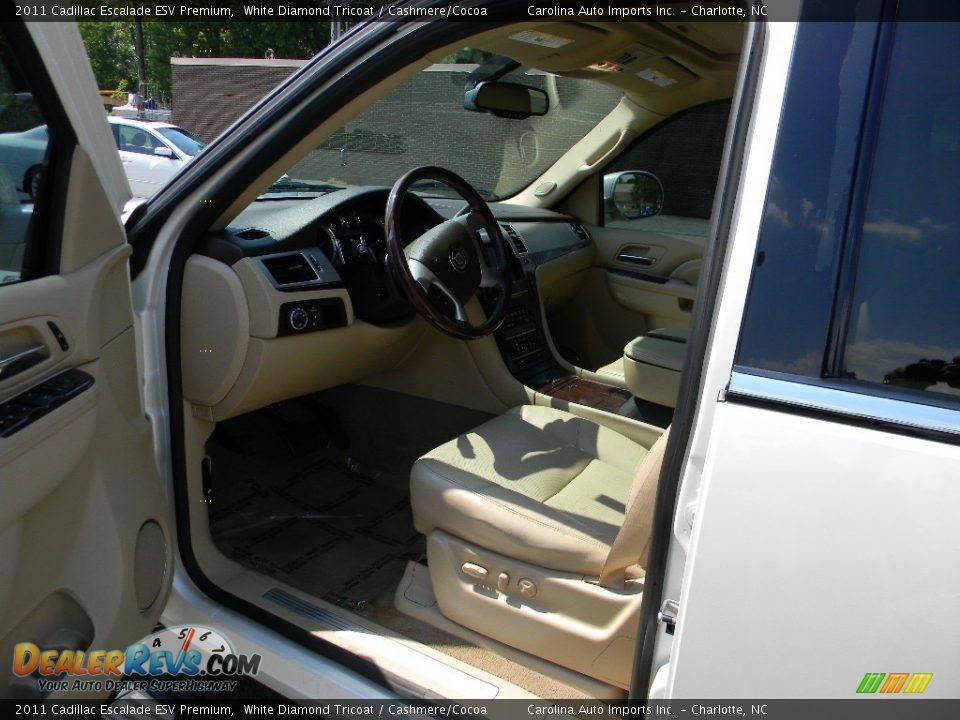2011 Cadillac Escalade ESV Premium White Diamond Tricoat / Cashmere/Cocoa Photo #17