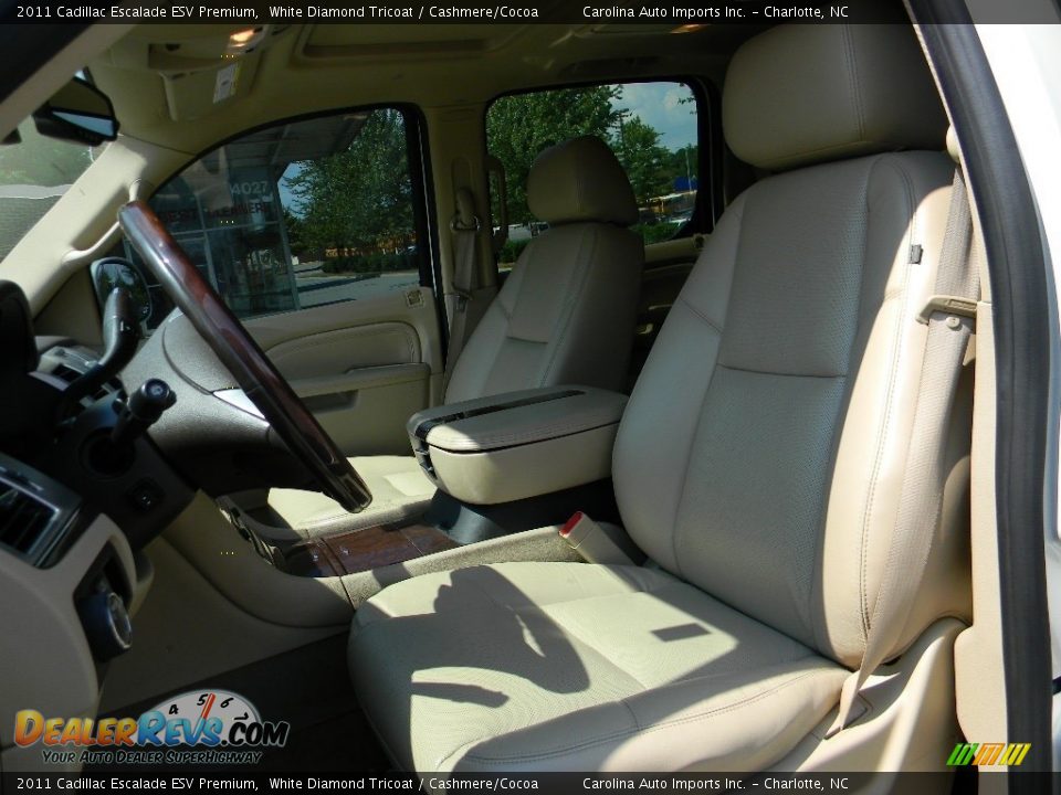 2011 Cadillac Escalade ESV Premium White Diamond Tricoat / Cashmere/Cocoa Photo #18