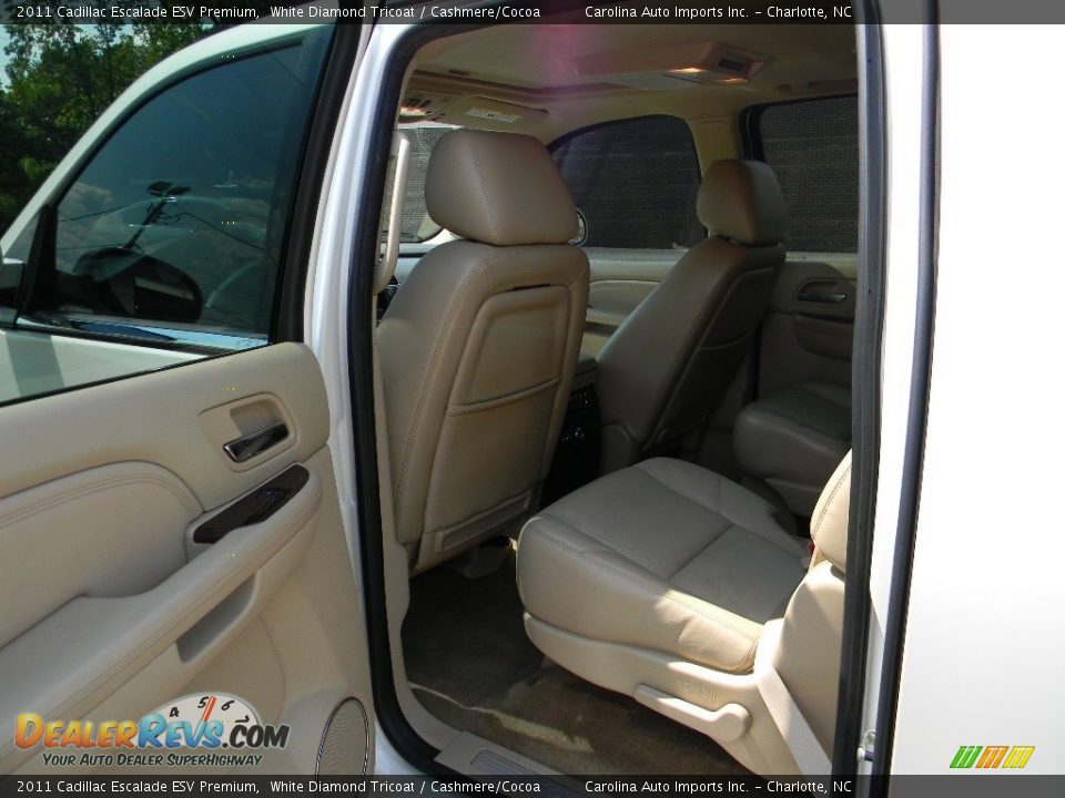 2011 Cadillac Escalade ESV Premium White Diamond Tricoat / Cashmere/Cocoa Photo #19