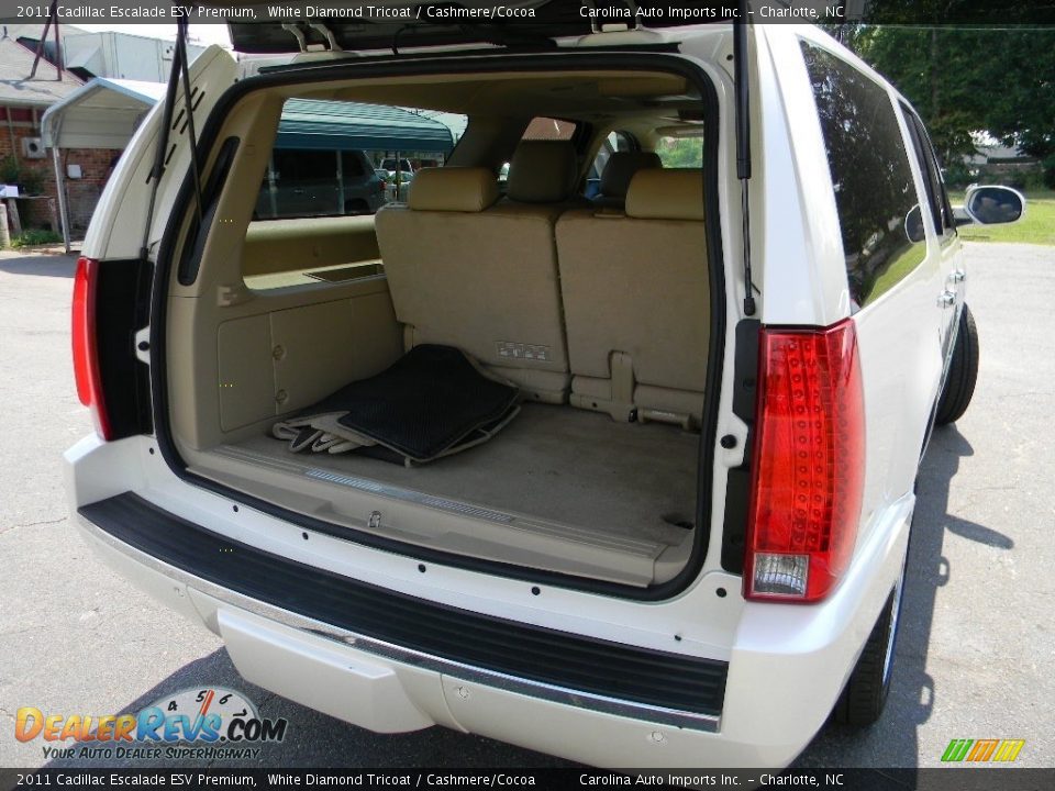 2011 Cadillac Escalade ESV Premium White Diamond Tricoat / Cashmere/Cocoa Photo #21