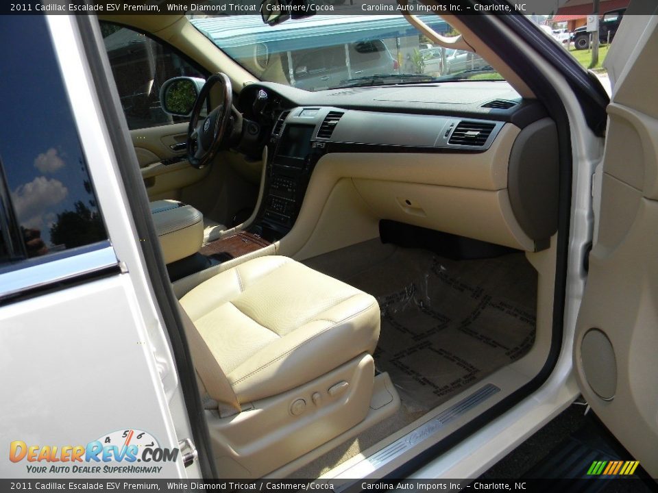 2011 Cadillac Escalade ESV Premium White Diamond Tricoat / Cashmere/Cocoa Photo #22