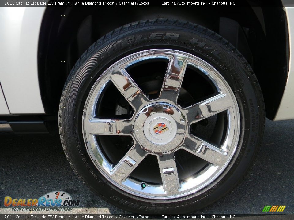 2011 Cadillac Escalade ESV Premium White Diamond Tricoat / Cashmere/Cocoa Photo #26
