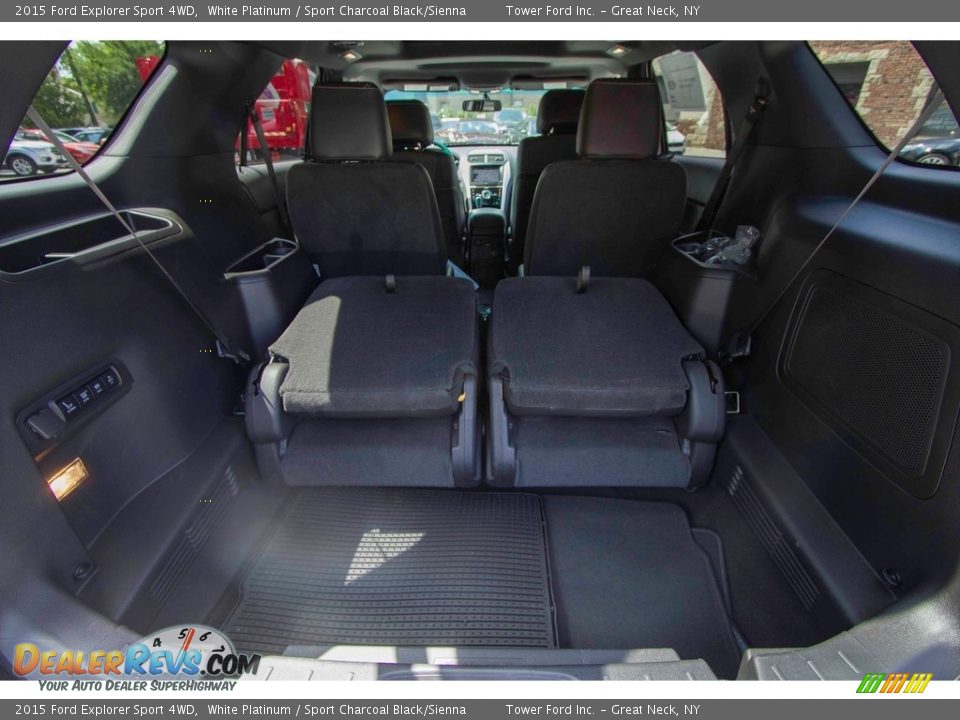2015 Ford Explorer Sport 4WD White Platinum / Sport Charcoal Black/Sienna Photo #9