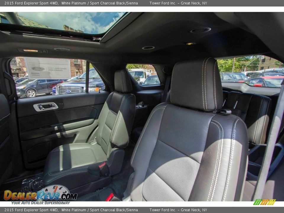 2015 Ford Explorer Sport 4WD White Platinum / Sport Charcoal Black/Sienna Photo #30