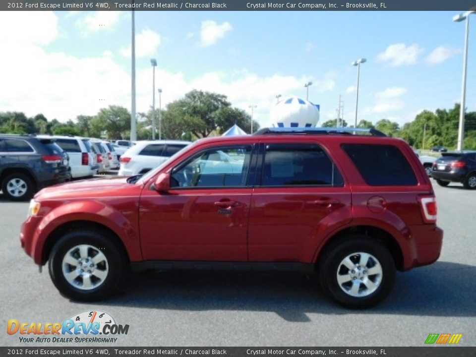 2012 Ford Escape Limited V6 4WD Toreador Red Metallic / Charcoal Black Photo #2