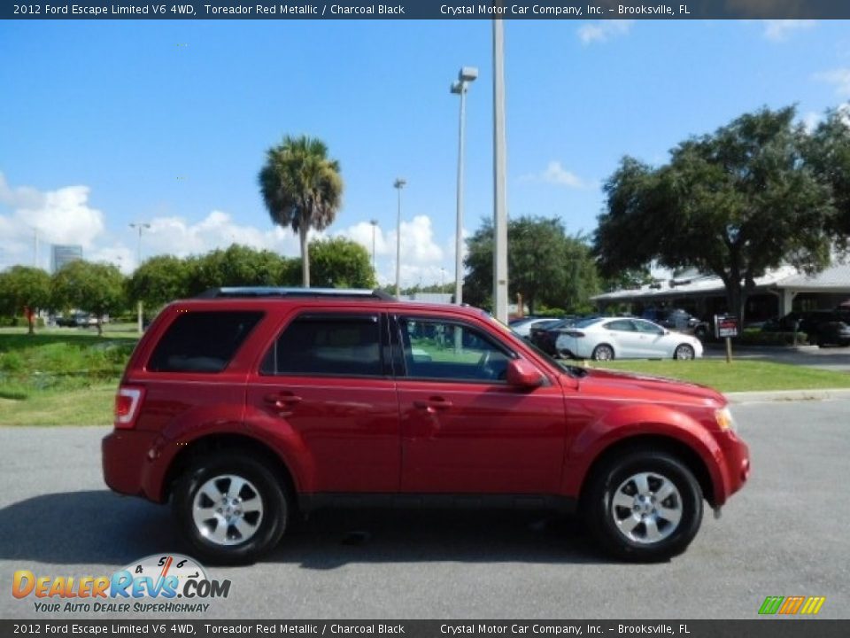 2012 Ford Escape Limited V6 4WD Toreador Red Metallic / Charcoal Black Photo #10
