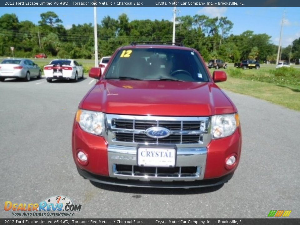 2012 Ford Escape Limited V6 4WD Toreador Red Metallic / Charcoal Black Photo #14