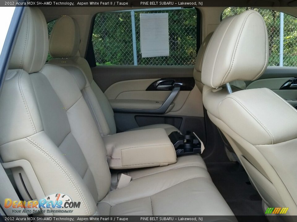 2012 Acura MDX SH-AWD Technology Aspen White Pearl II / Taupe Photo #14