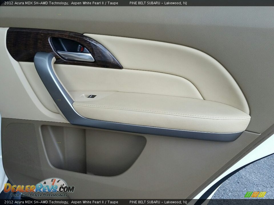 2012 Acura MDX SH-AWD Technology Aspen White Pearl II / Taupe Photo #15