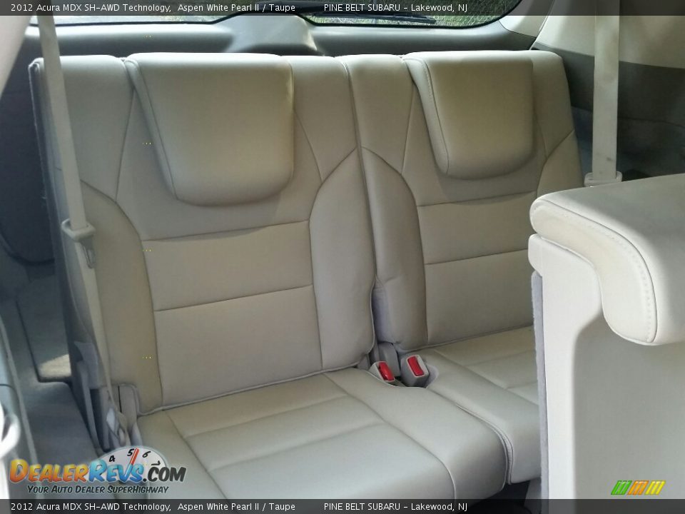 2012 Acura MDX SH-AWD Technology Aspen White Pearl II / Taupe Photo #17