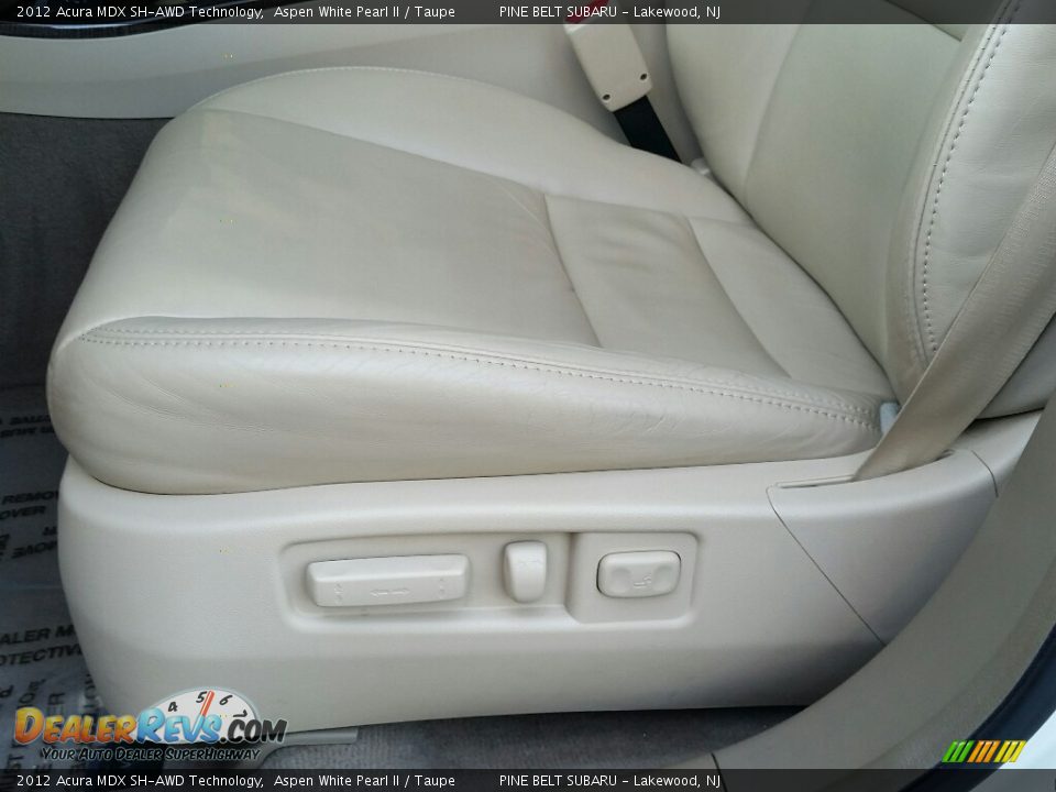 2012 Acura MDX SH-AWD Technology Aspen White Pearl II / Taupe Photo #21