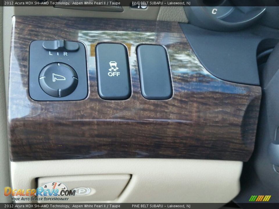 2012 Acura MDX SH-AWD Technology Aspen White Pearl II / Taupe Photo #26