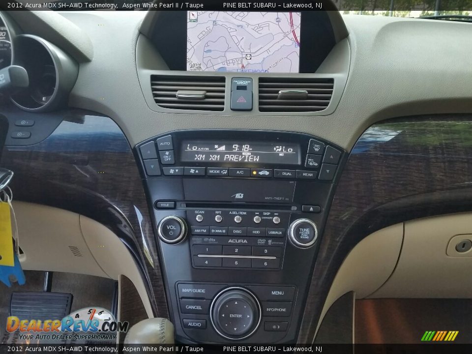 2012 Acura MDX SH-AWD Technology Aspen White Pearl II / Taupe Photo #28
