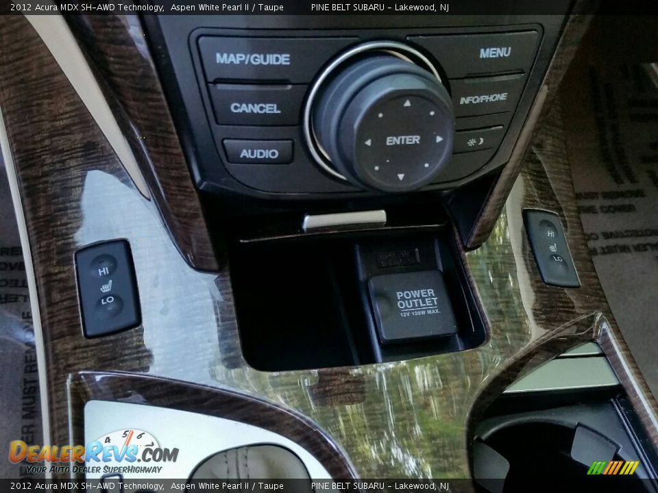 2012 Acura MDX SH-AWD Technology Aspen White Pearl II / Taupe Photo #29