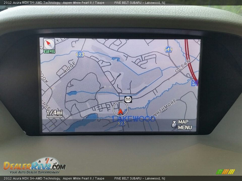 2012 Acura MDX SH-AWD Technology Aspen White Pearl II / Taupe Photo #30