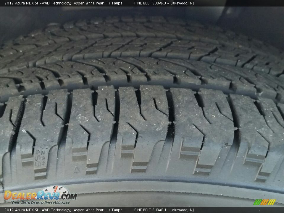 2012 Acura MDX SH-AWD Technology Aspen White Pearl II / Taupe Photo #35