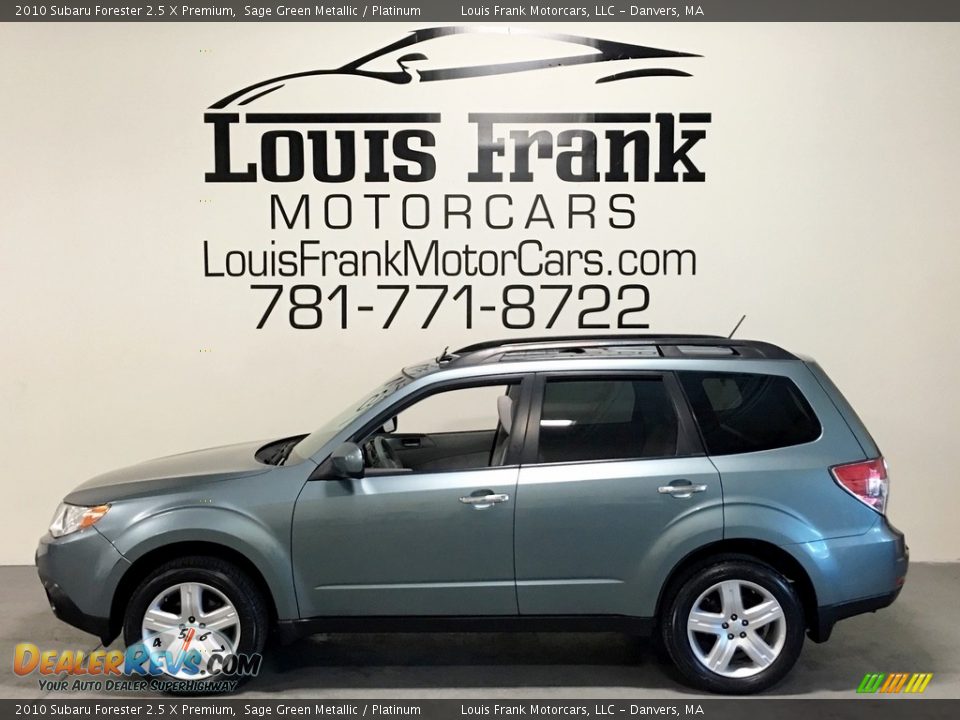 2010 Subaru Forester 2.5 X Premium Sage Green Metallic / Platinum Photo #1