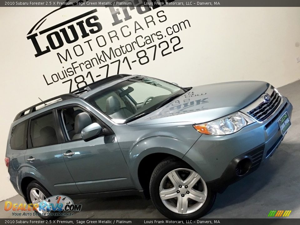 2010 Subaru Forester 2.5 X Premium Sage Green Metallic / Platinum Photo #2