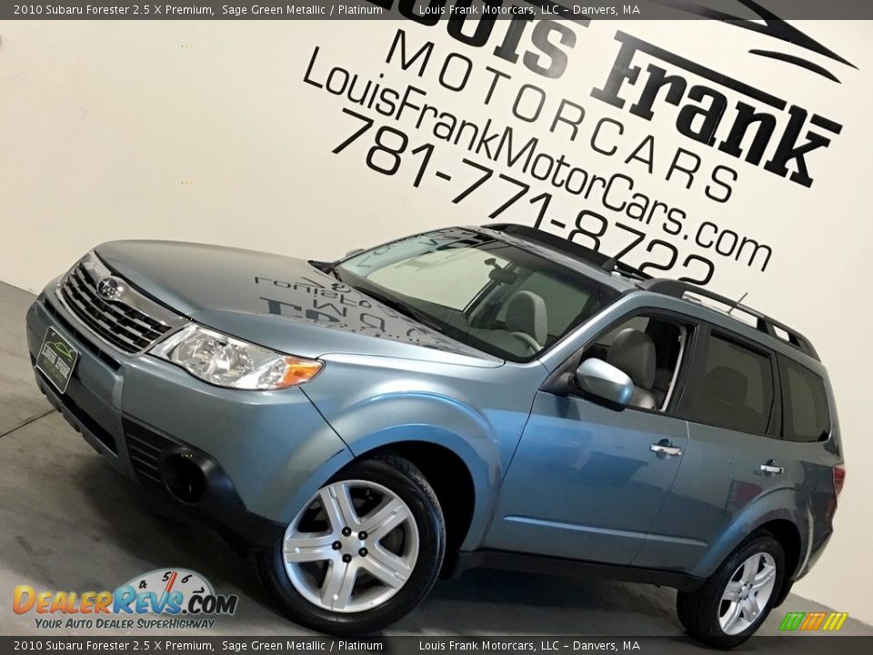 2010 Subaru Forester 2.5 X Premium Sage Green Metallic / Platinum Photo #4