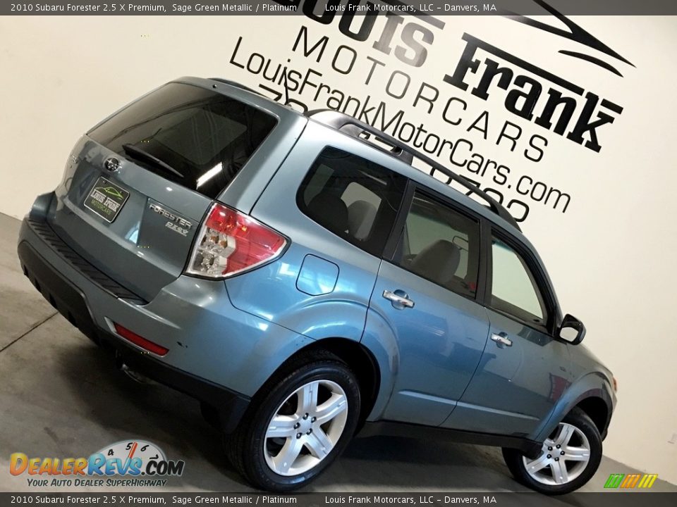 2010 Subaru Forester 2.5 X Premium Sage Green Metallic / Platinum Photo #5