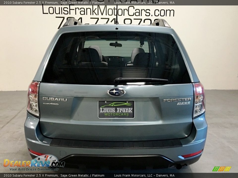 2010 Subaru Forester 2.5 X Premium Sage Green Metallic / Platinum Photo #8