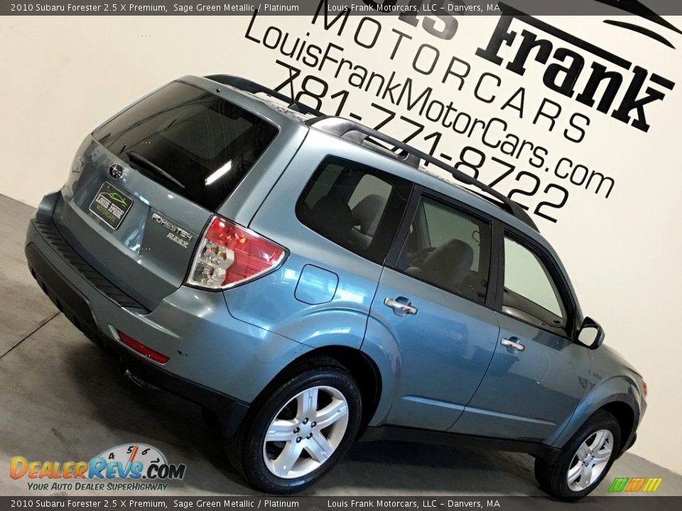 2010 Subaru Forester 2.5 X Premium Sage Green Metallic / Platinum Photo #23