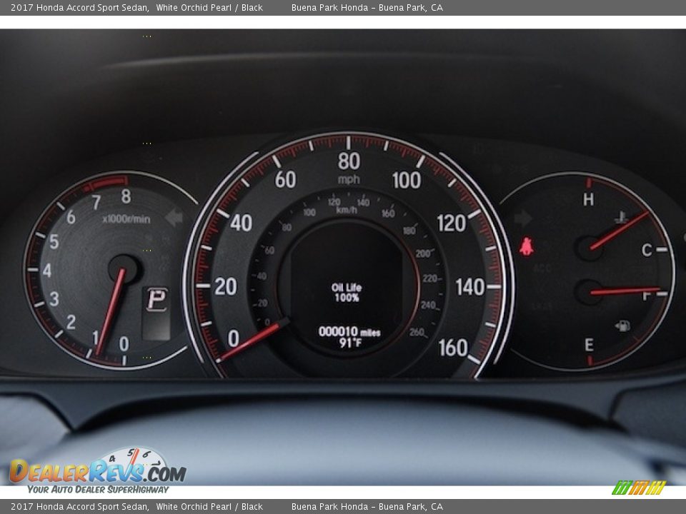 2017 Honda Accord Sport Sedan White Orchid Pearl / Black Photo #15