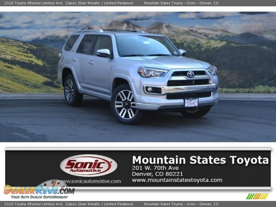 2016 Toyota 4Runner Limited 4x4 Classic Silver Metallic / Limited Redwood Photo #1