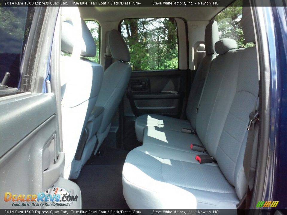 2014 Ram 1500 Express Quad Cab True Blue Pearl Coat / Black/Diesel Gray Photo #10